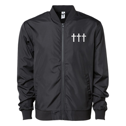 SOLD OUT ††† Embroidered Windbreaker Jacket Black