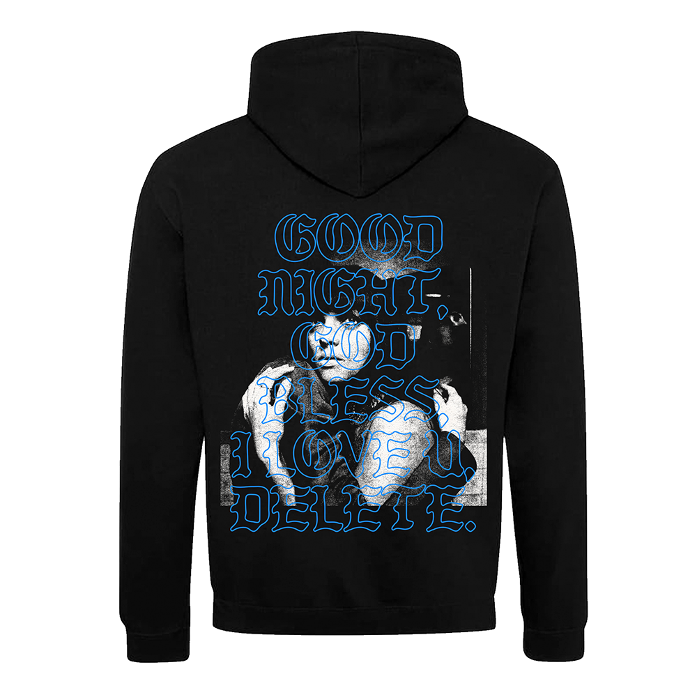 ††† GNGBILUD Black Hoodie With Embroidered Crosses