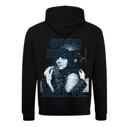 ††† GNGBILUD Black Hoodie With Embroidered Crosses
