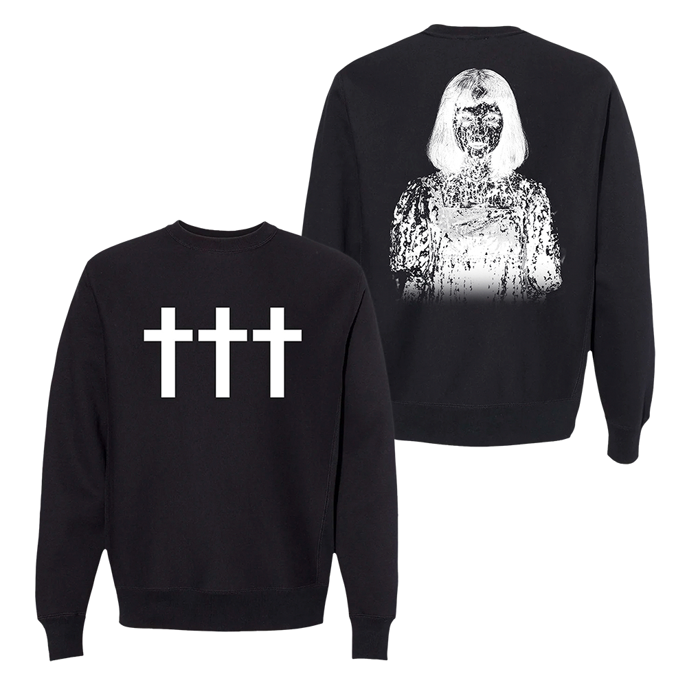 ††† Drip Girl Crewneck Fleece Black