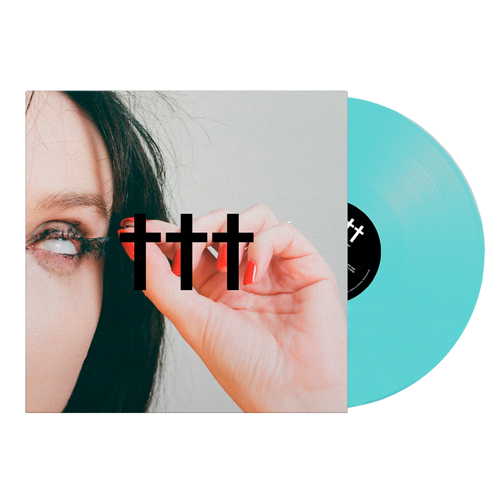 SOLD OUT ††† Crosses Permanent.Radiant Transparent Blue Vinyl