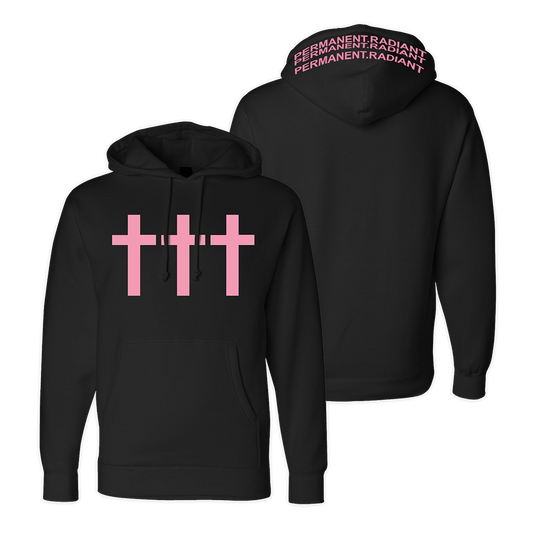 SOLD OUT ††† Permanent.Radiant Black Hoodie