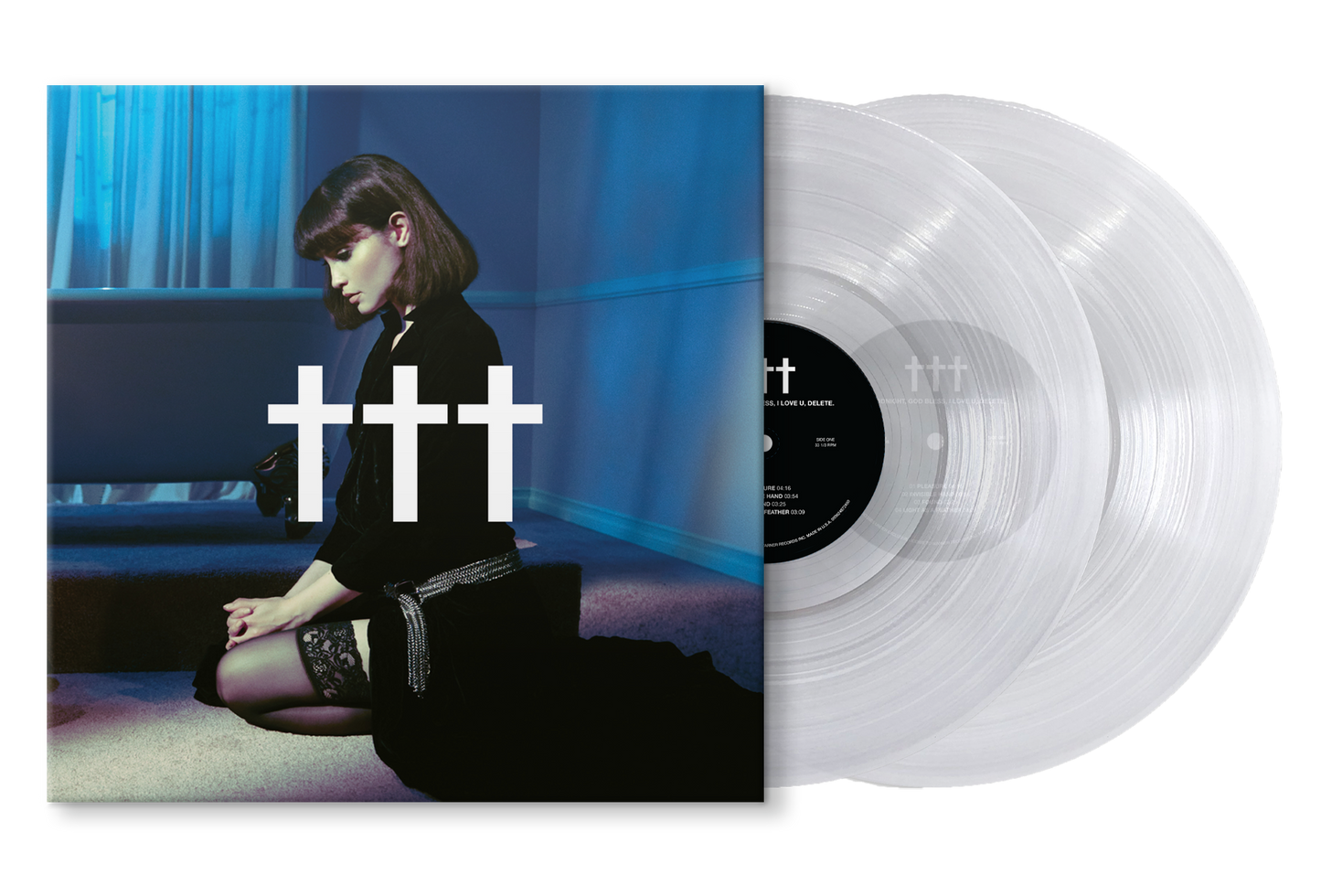 ††† CROSSES GOODNIGHT, GOD BLESS, I LOVE U, DELETE. LIMITED EDITION CLEAR DOUBLE VINYL - WEBSTORE EXCLUSIVE