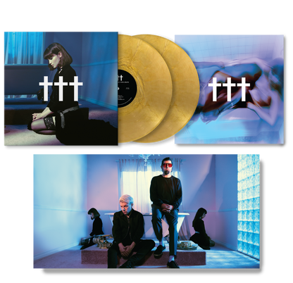 ††† CROSSES GOODNIGHT, GOD BLESS, I LOVE U, DELETE. DELUXE LIMITED EDITION GOLD NUGGET DOUBLE VINYL - WEBSTORE EXCLUSIVE