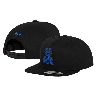 ††† GNGBILUD Black Snapback Hat