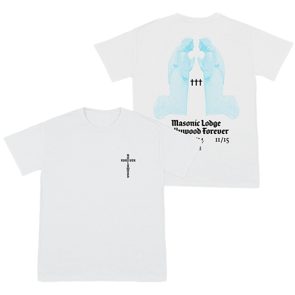 ††† Hollywood Forever Angels Tour Tee White