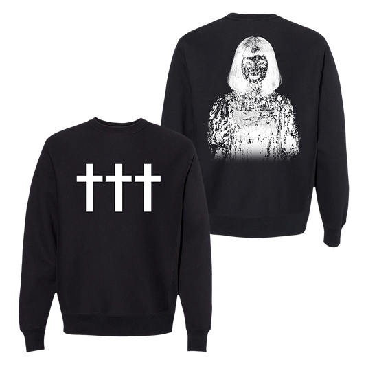 ††† Drip Girl Crewneck Fleece Black