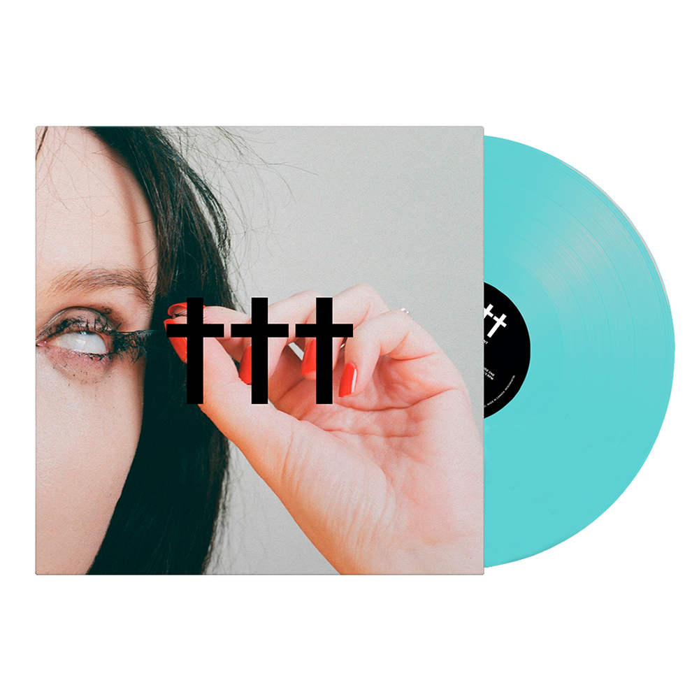 SOLD OUT ††† Crosses Permanent.Radiant Transparent Blue Vinyl Crosses US