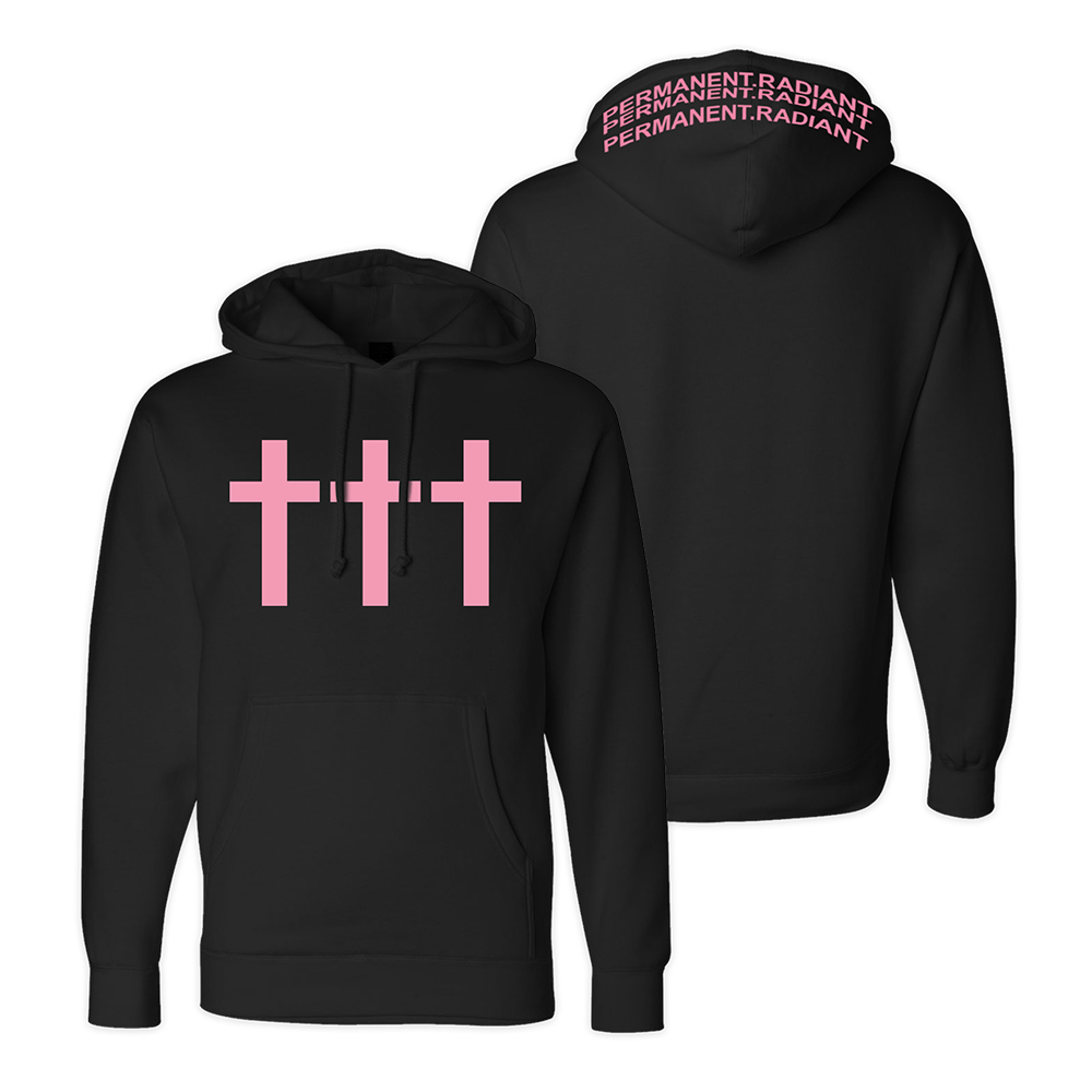 SOLD OUT ††† Permanant.Radiant Black Hoodie