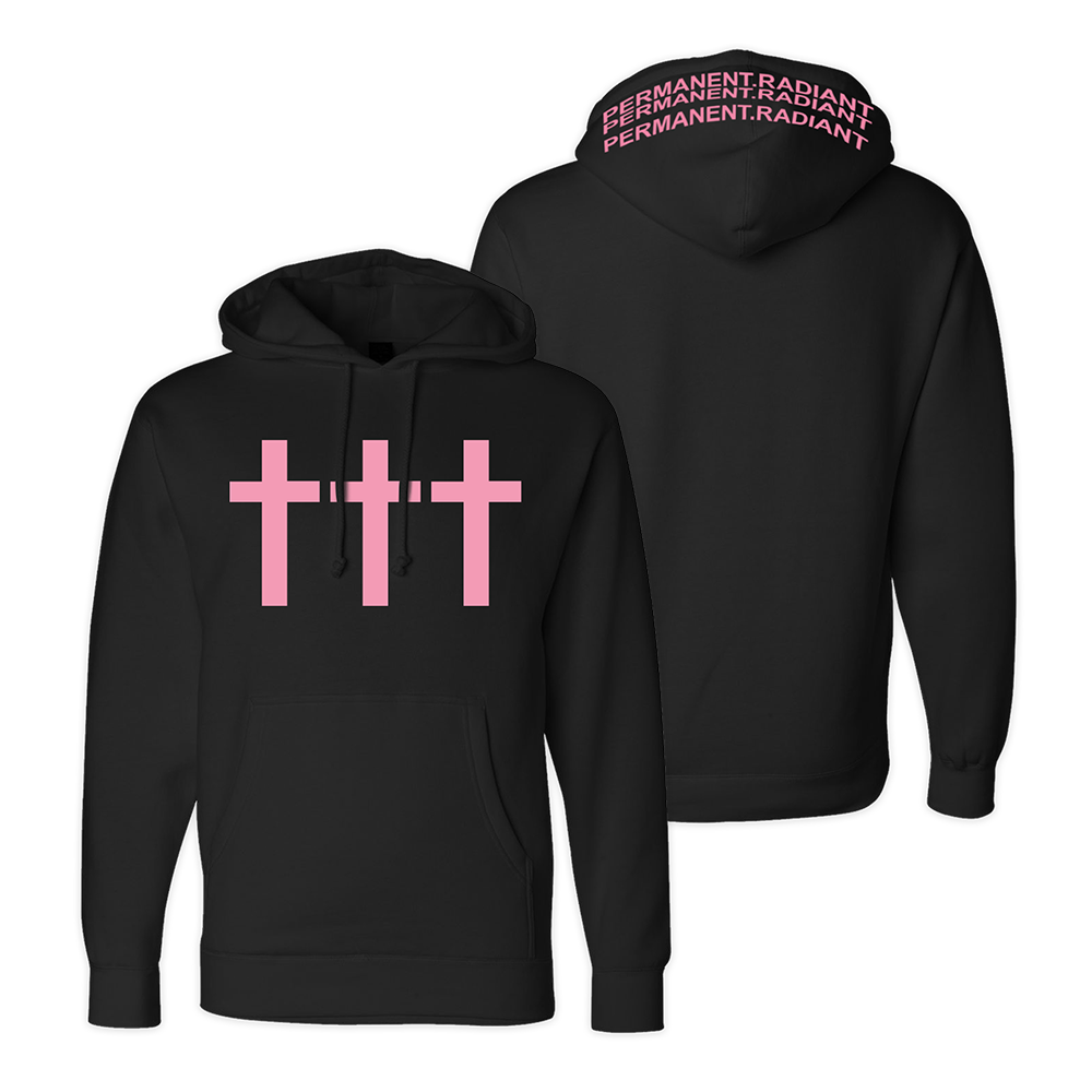 SOLD OUT ††† Permanent.Radiant Black Hoodie