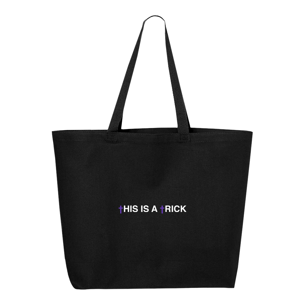 ††† Crosses This Is A Trick Black Tote Bag